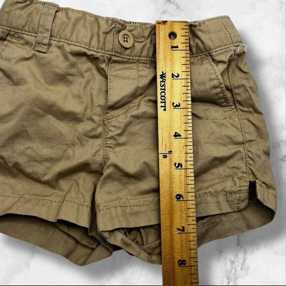 Old Navy Toddler Girl 2T Adjustable Shorts Khaki 100% Cotton - Picture 7 of 15